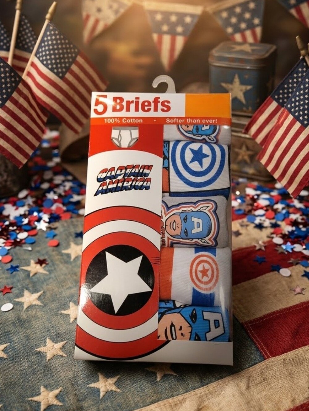 Captain America Briefs 5 Pack